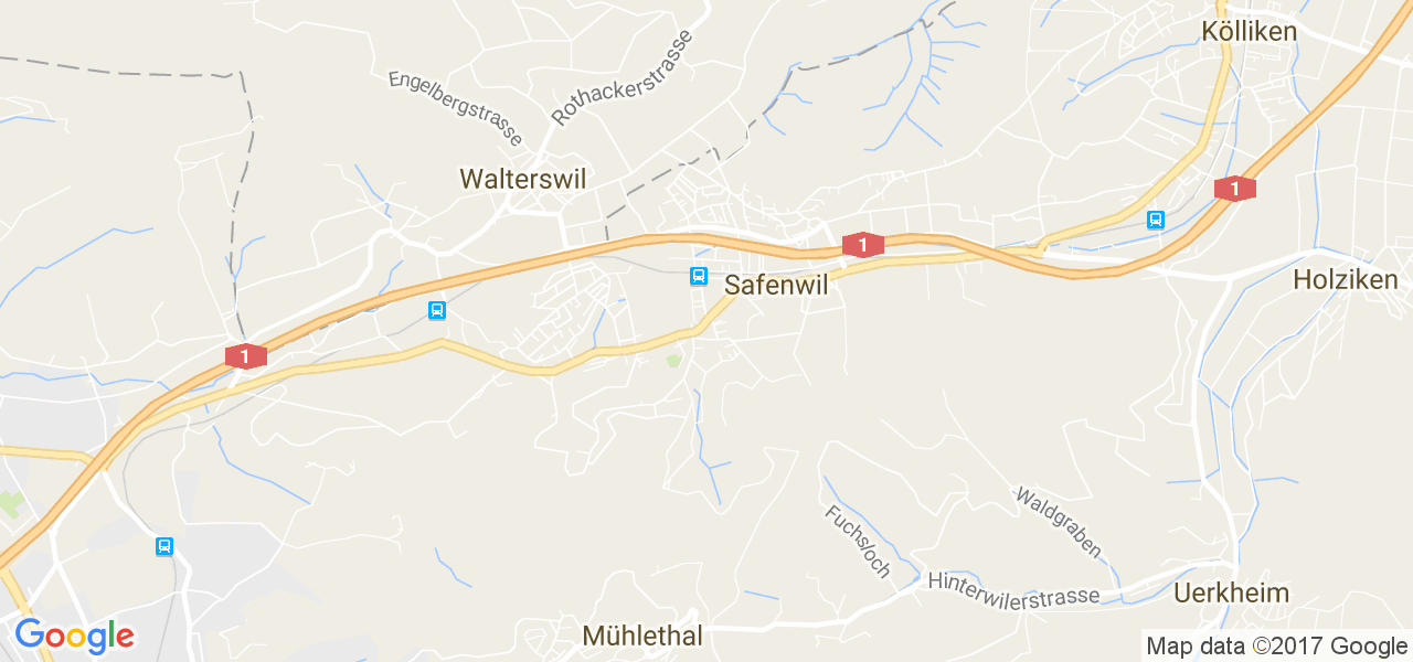 map de la ville de Safenwil