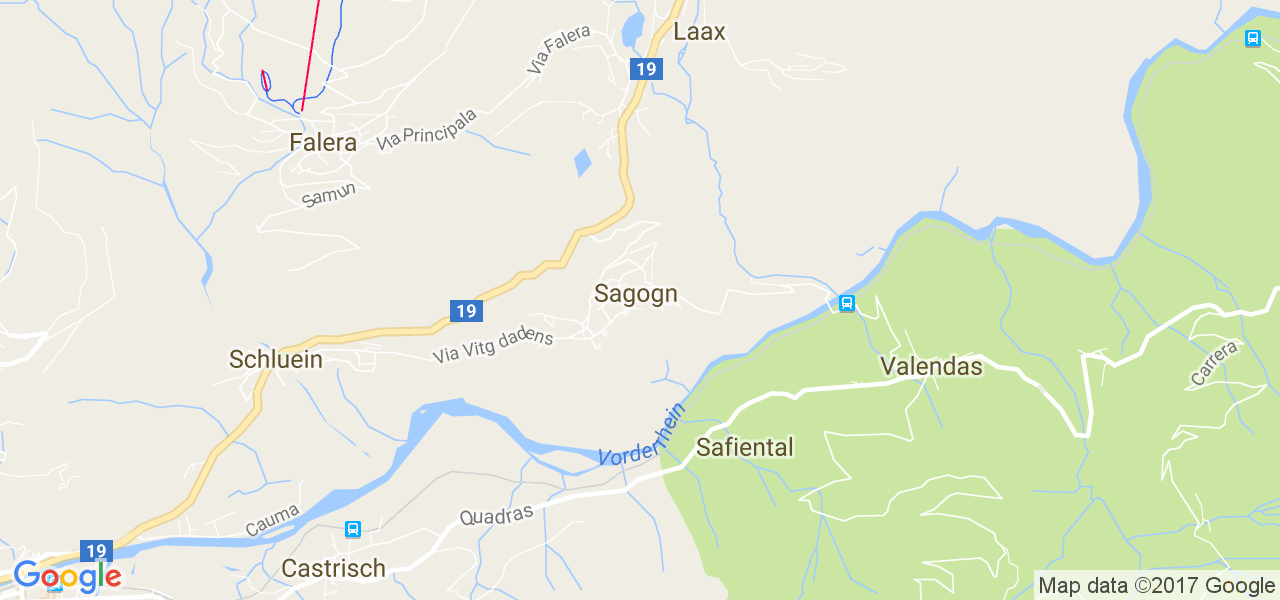 map de la ville de Sagogn