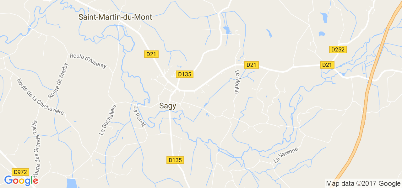 map de la ville de Sagy