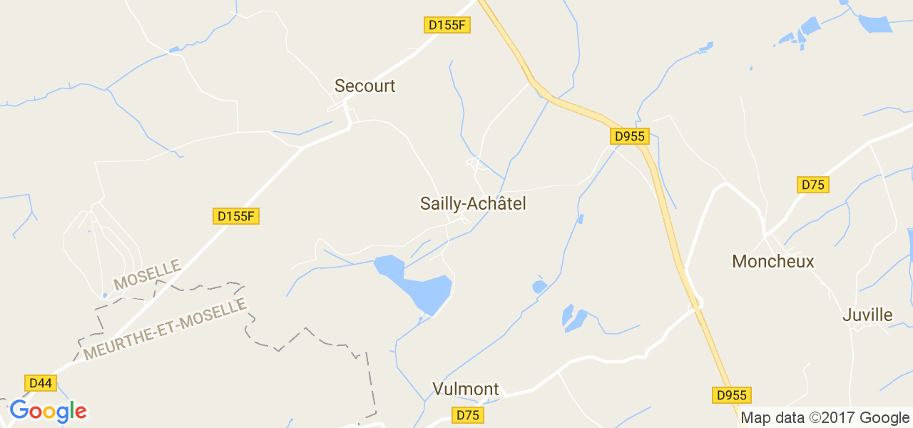 map de la ville de Sailly-Achâtel