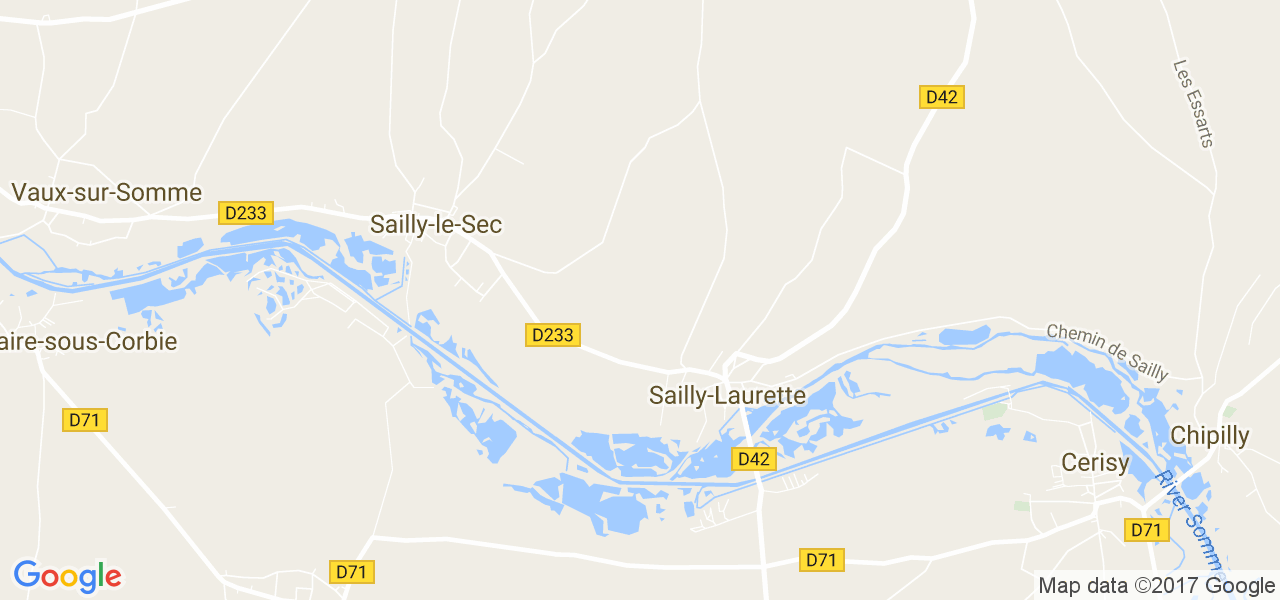 map de la ville de Sailly-Laurette