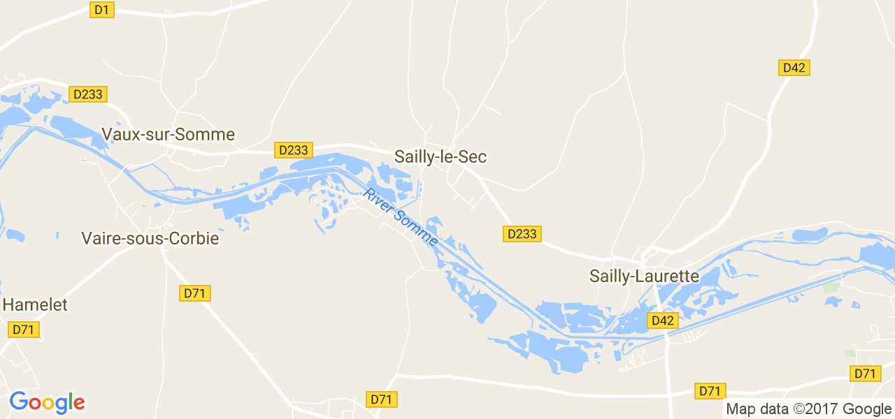 map de la ville de Sailly-le-Sec