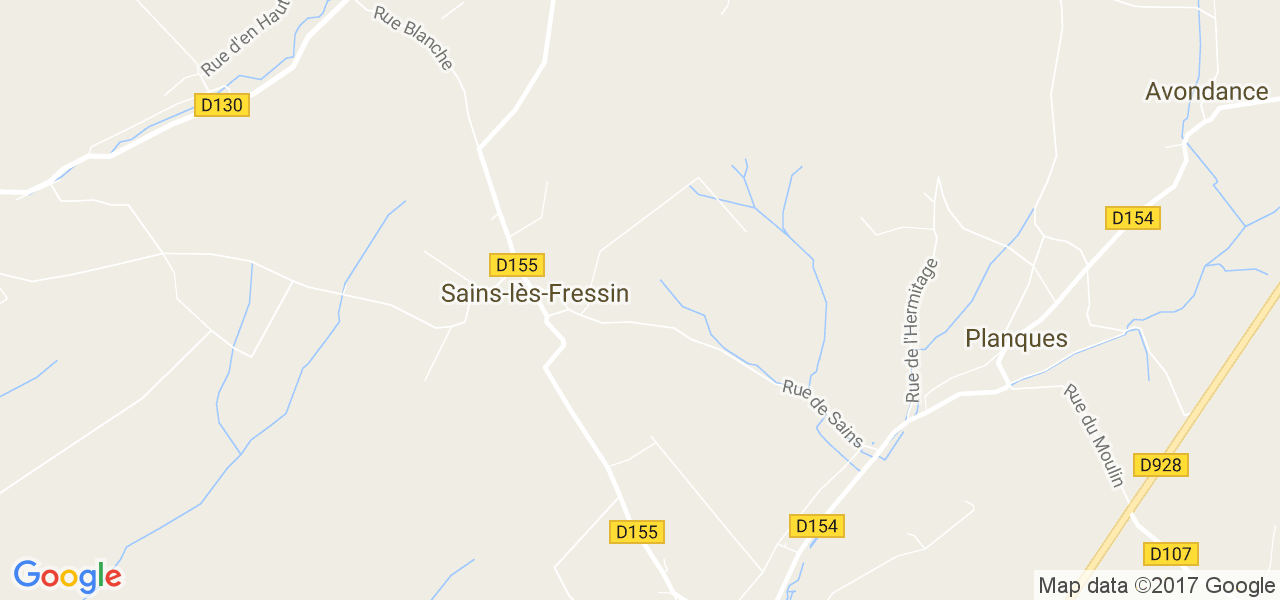 map de la ville de Sains-lès-Fressin