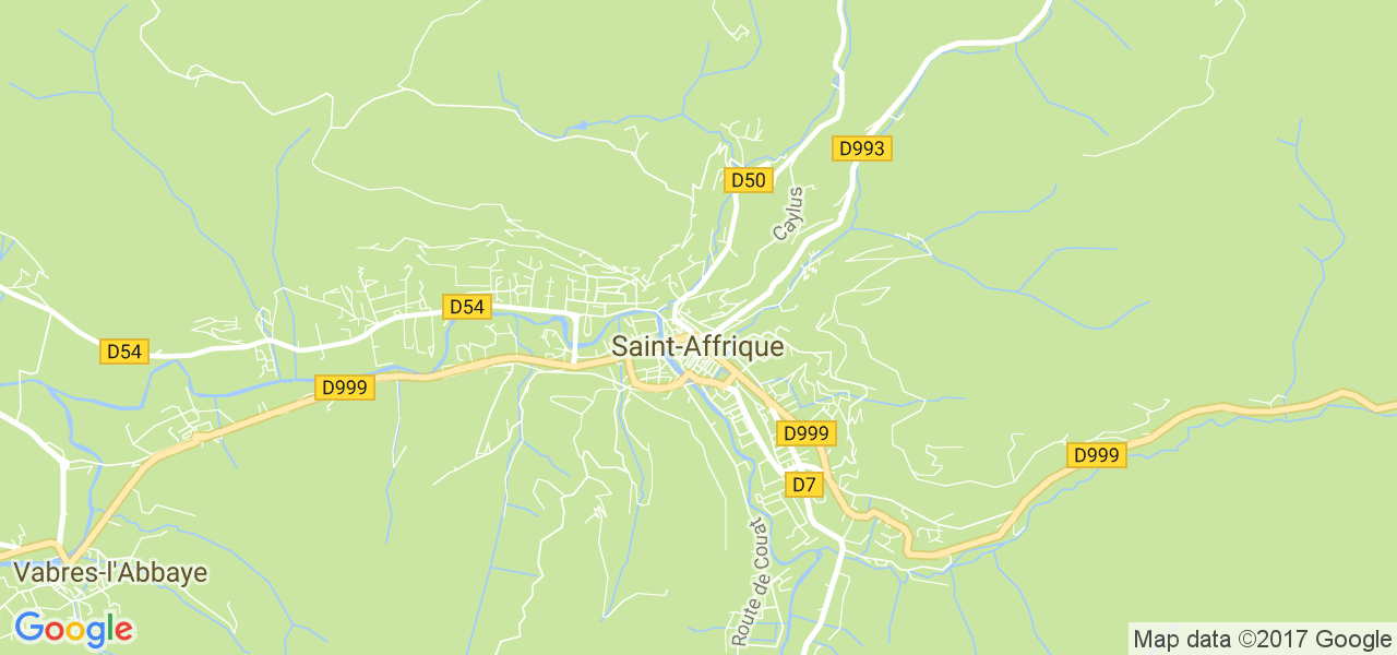 map de la ville de Saint-Affrique