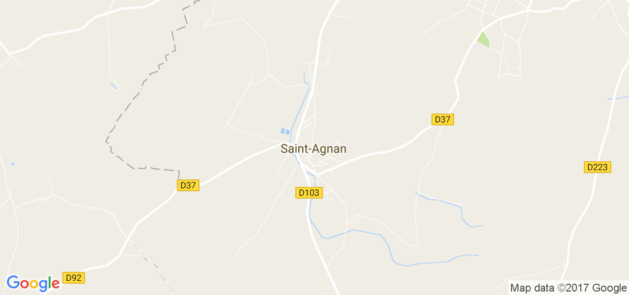 map de la ville de Saint-Agnan