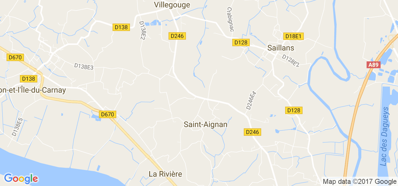 map de la ville de Saint-Aignan