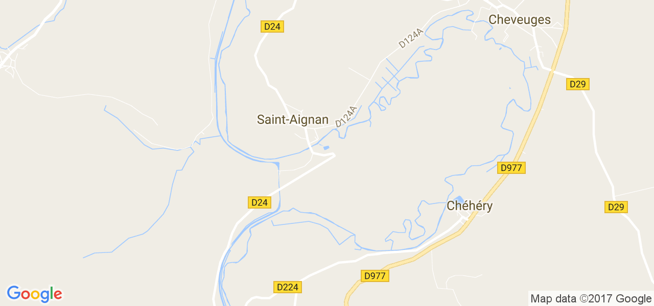 map de la ville de Saint-Aignan