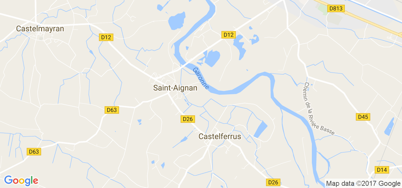 map de la ville de Saint-Aignan