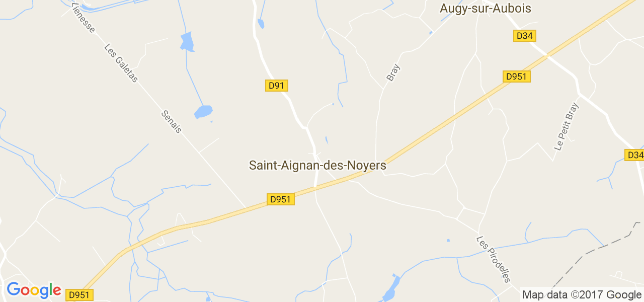 map de la ville de Saint-Aignan-des-Noyers