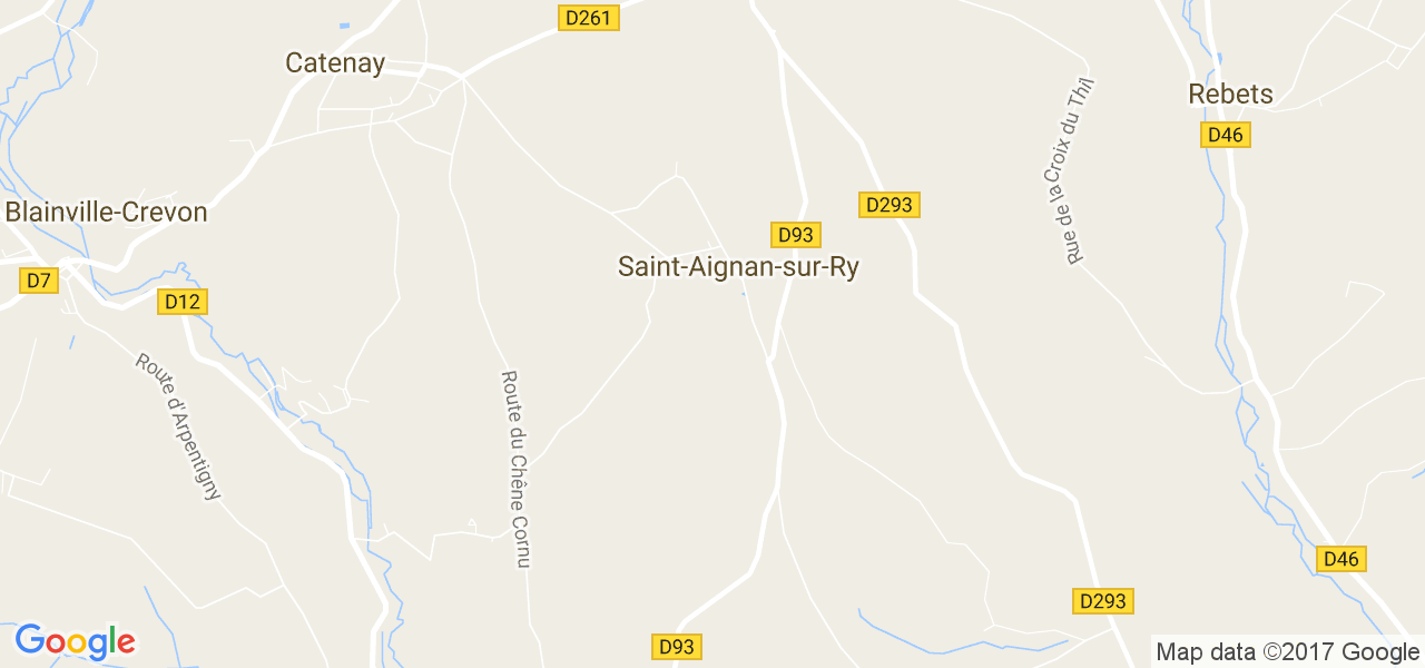 map de la ville de Saint-Aignan-sur-Ry