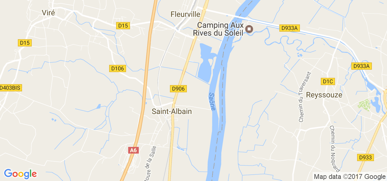 map de la ville de Saint-Albain