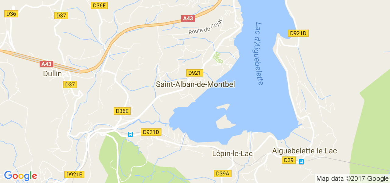 map de la ville de Saint-Alban-de-Montbel