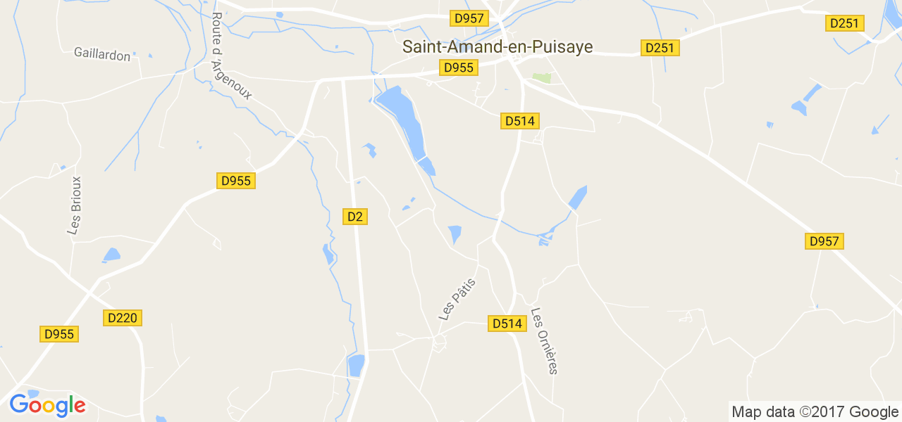 map de la ville de Saint-Amand-en-Puisaye