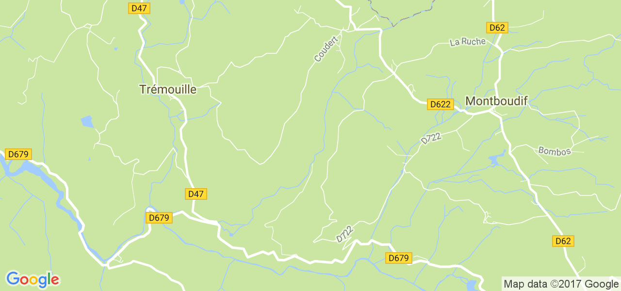 map de la ville de Saint-Amandin