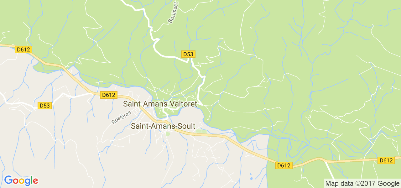 map de la ville de Saint-Amans-Soult