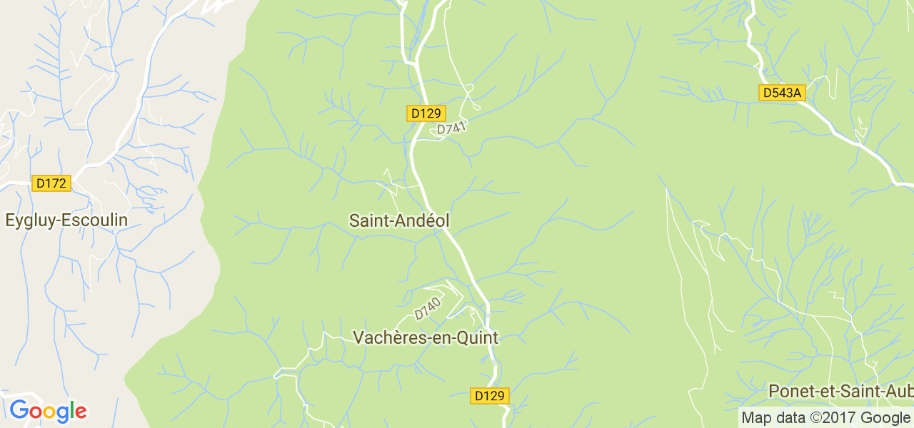 map de la ville de Saint-Andéol