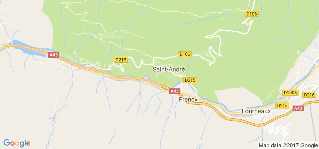 map de la ville de Saint-André