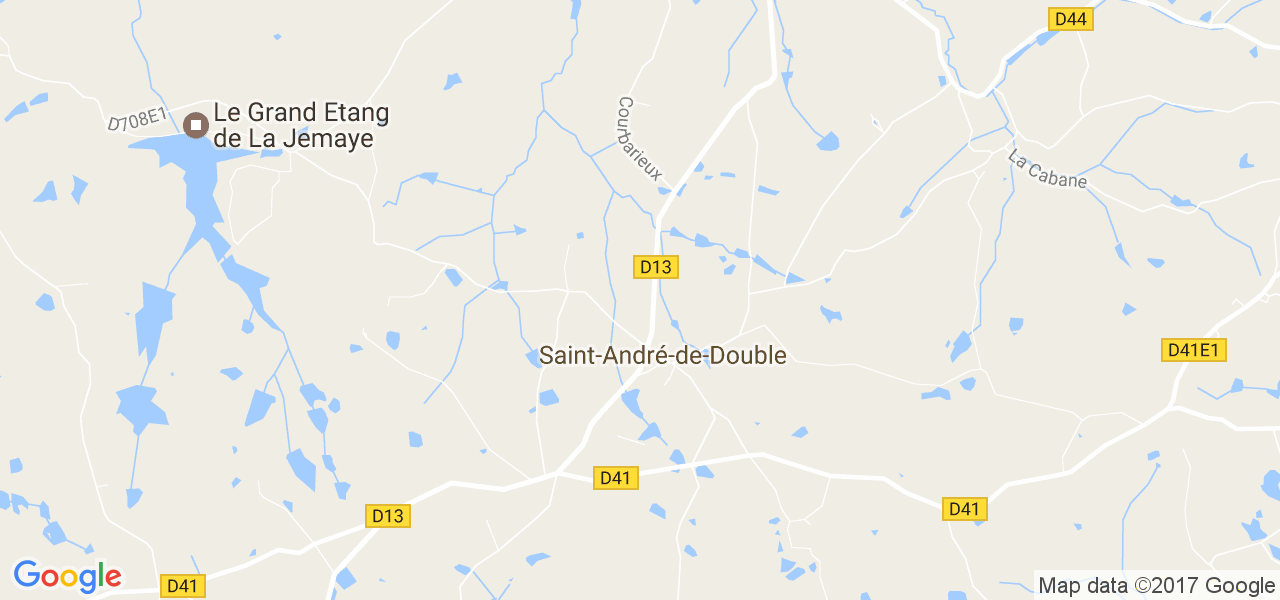 map de la ville de Saint-André-de-Double