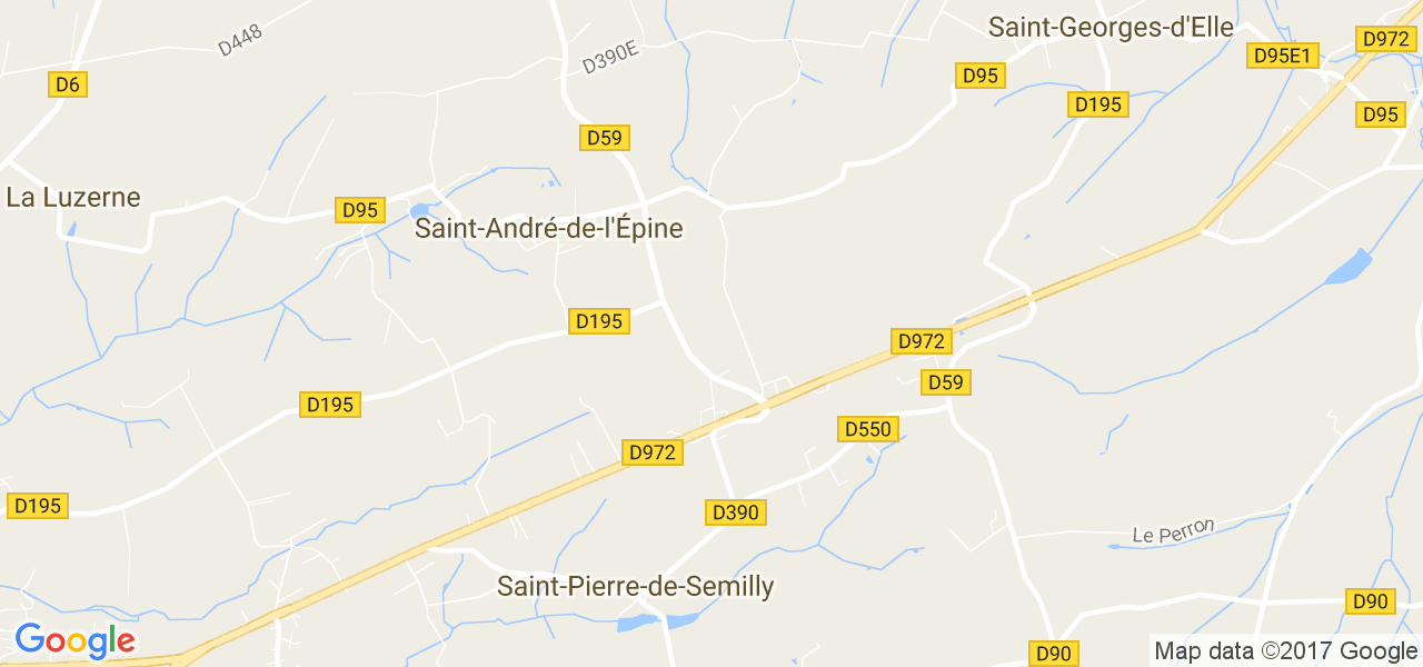 map de la ville de Saint-André-de-l'Épine