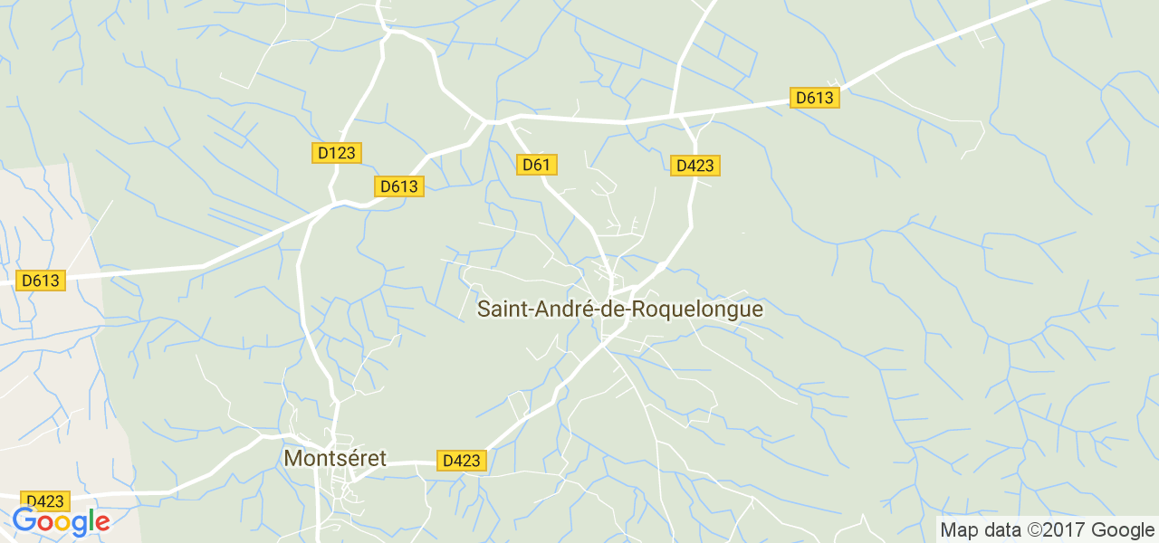 map de la ville de Saint-André-de-Roquelongue