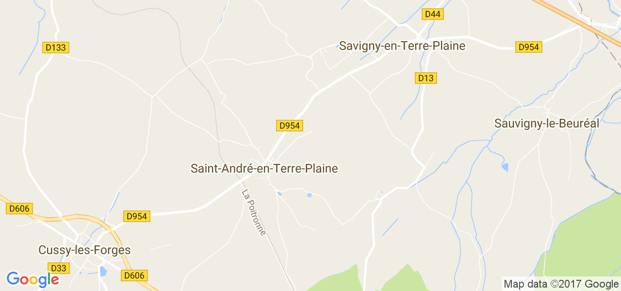 map de la ville de Saint-André-en-Terre-Plaine