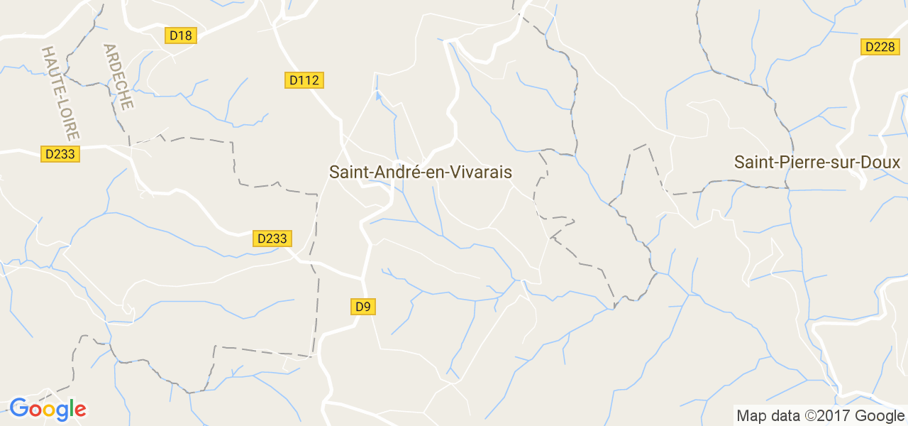 map de la ville de Saint-André-en-Vivarais