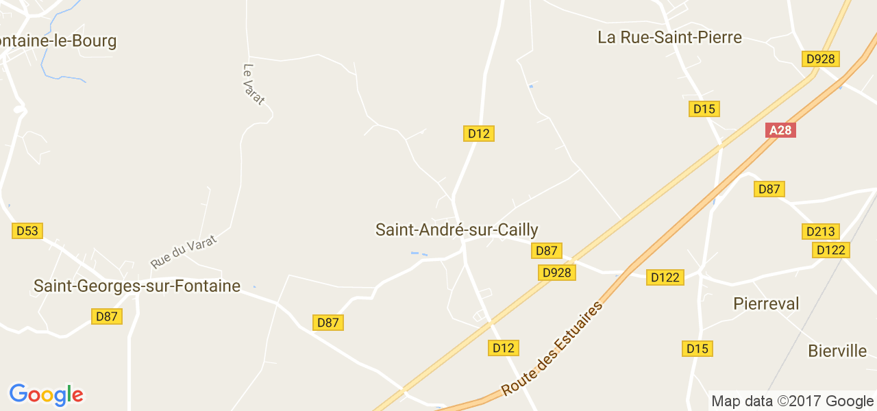 map de la ville de Saint-André-sur-Cailly