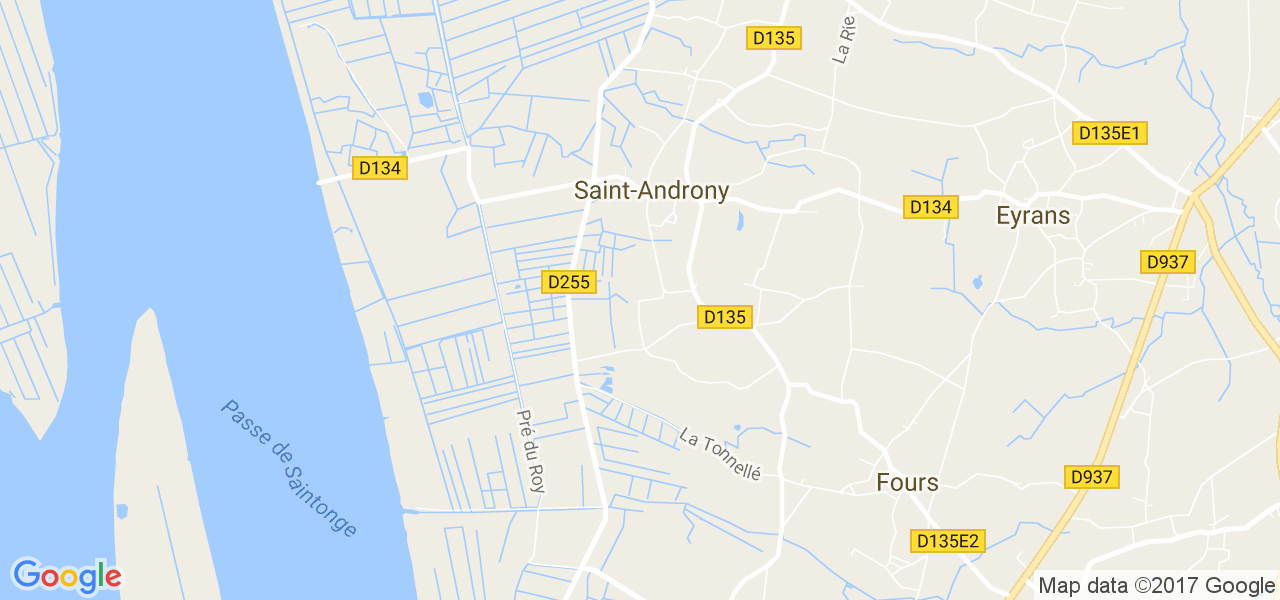 map de la ville de Saint-Androny