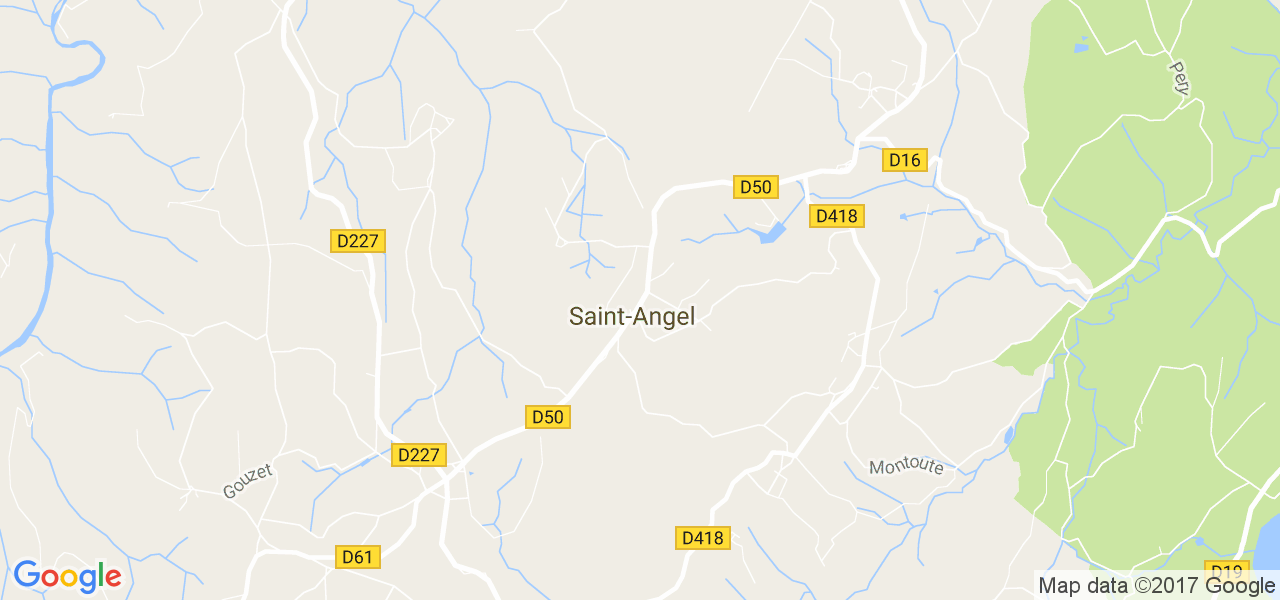 map de la ville de Saint-Angel