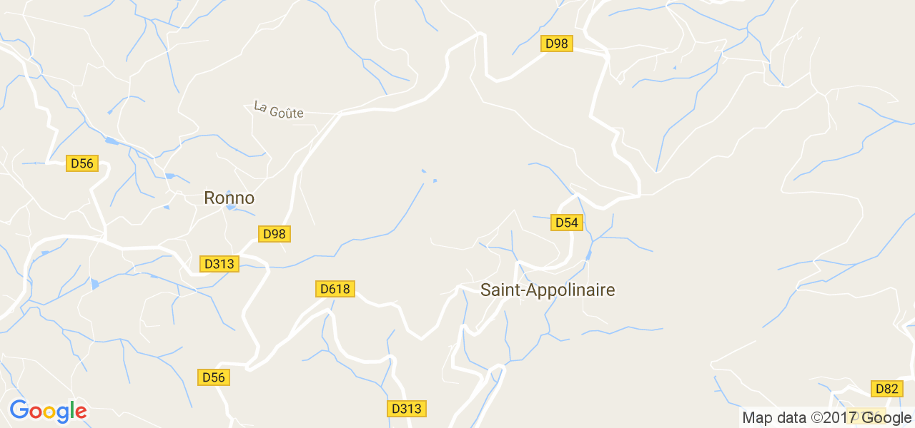 map de la ville de Saint-Appolinaire