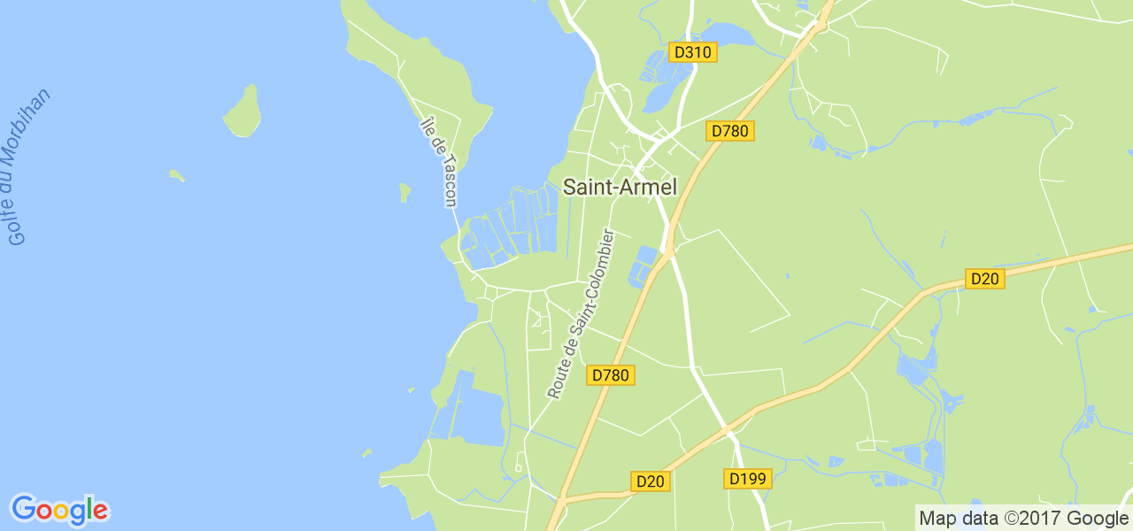 map de la ville de Saint-Armel