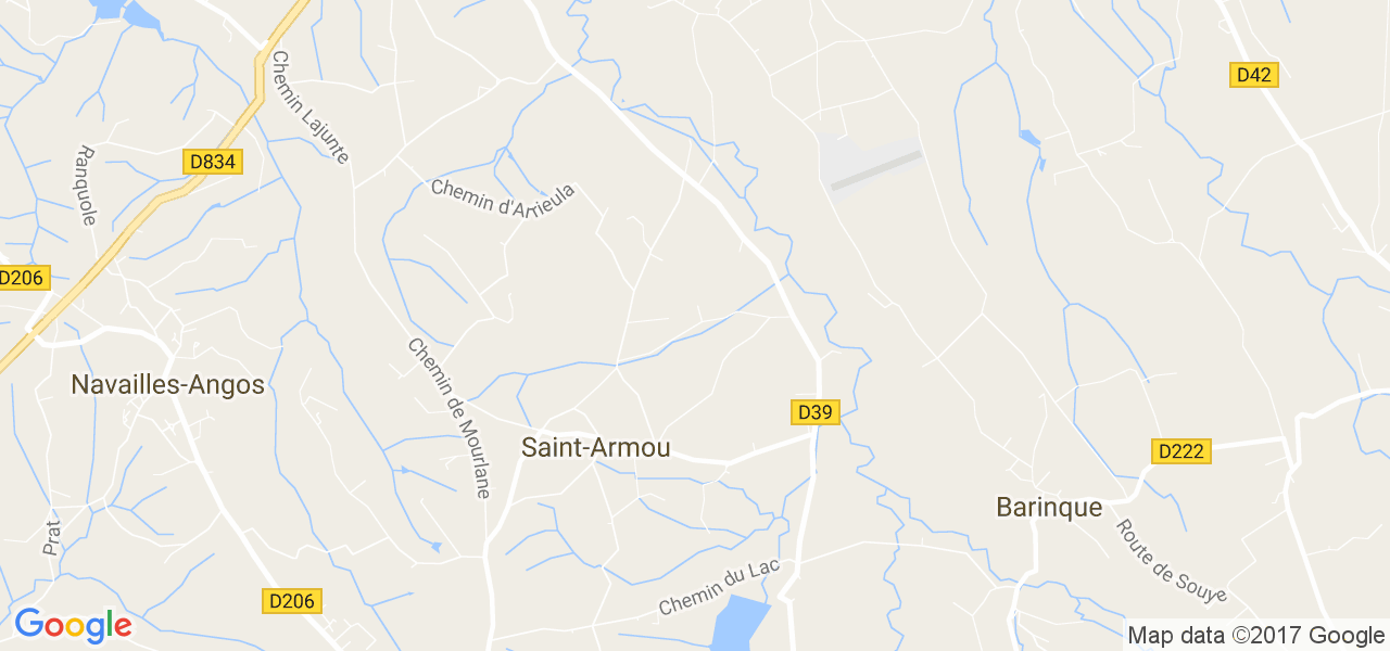 map de la ville de Saint-Armou