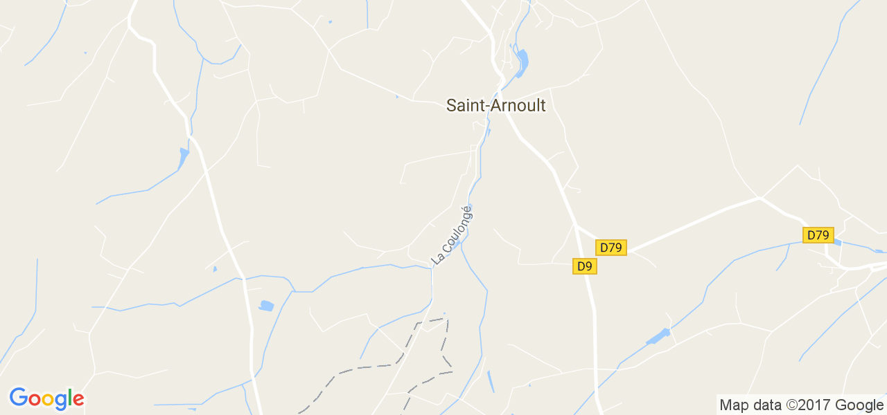 map de la ville de Saint-Arnoult