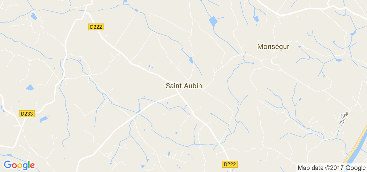 map de la ville de Saint-Aubin