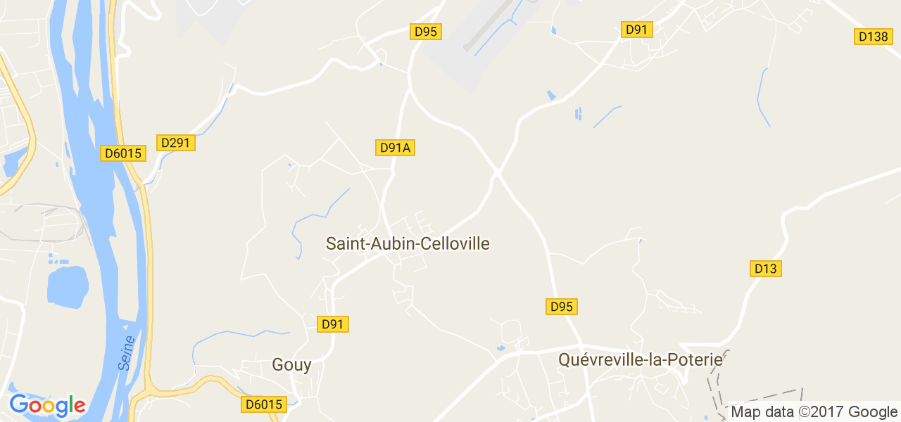 map de la ville de Saint-Aubin-Celloville