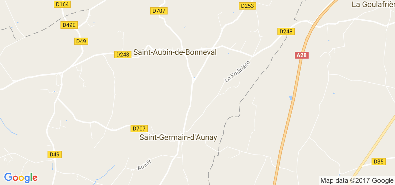 map de la ville de Saint-Aubin-de-Bonneval