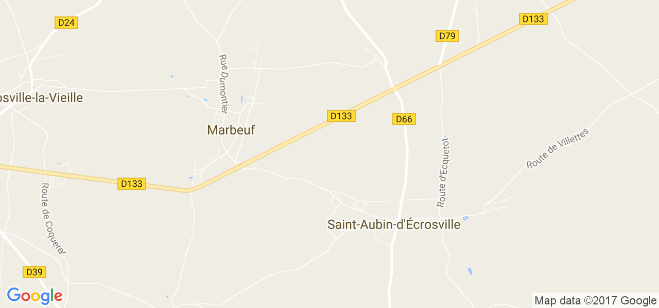 map de la ville de Saint-Aubin-d'Écrosville