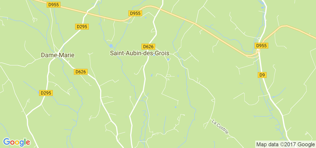 map de la ville de Saint-Aubin-des-Grois