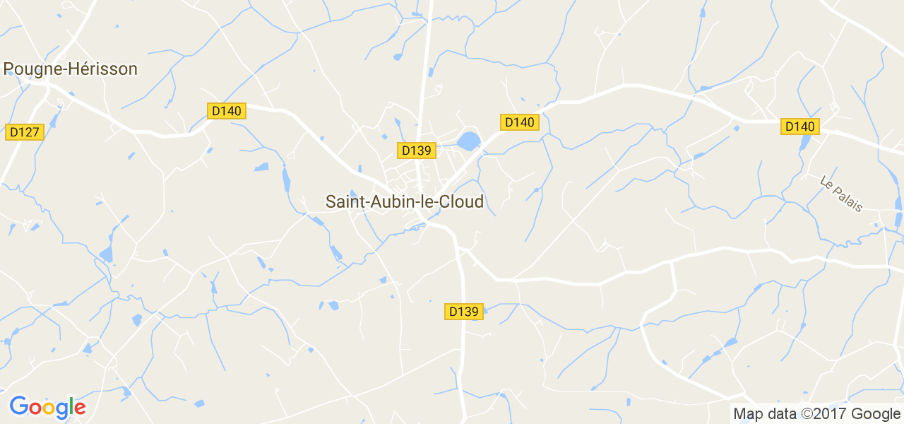 map de la ville de Saint-Aubin-le-Cloud