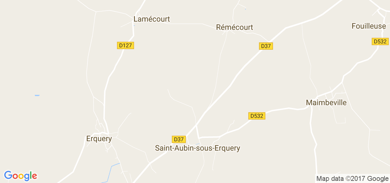 map de la ville de Saint-Aubin-sous-Erquery