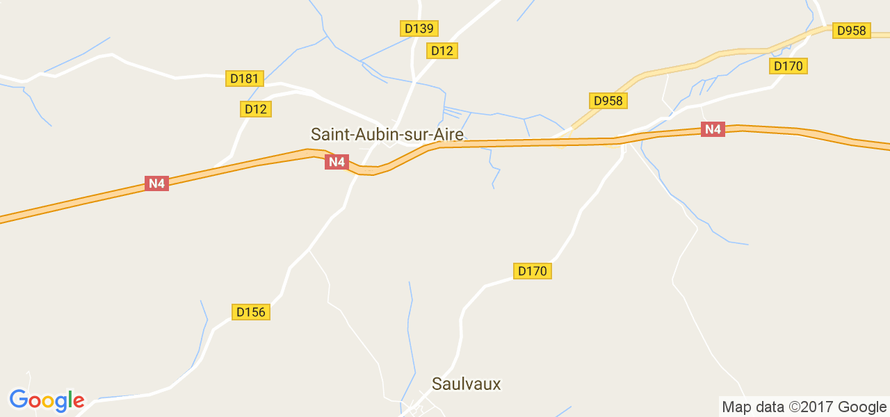 map de la ville de Saint-Aubin-sur-Aire