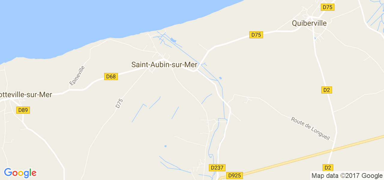 map de la ville de Saint-Aubin-sur-Mer