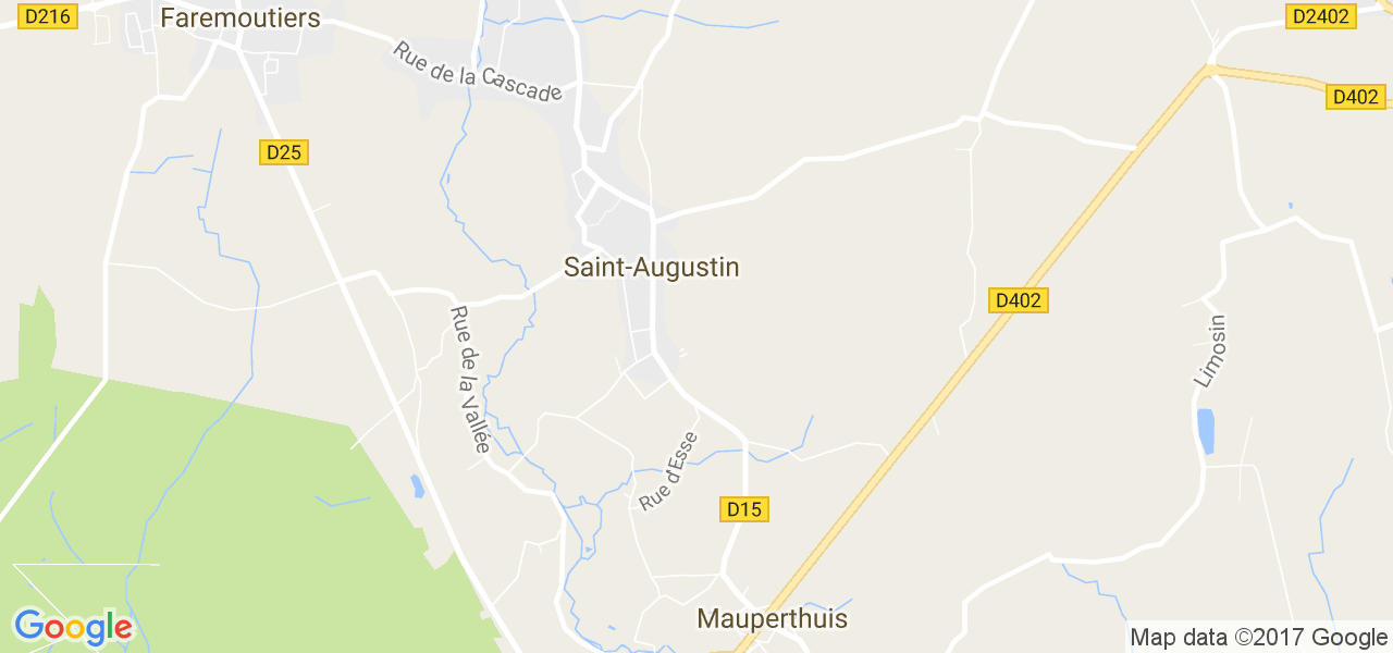 map de la ville de Saint-Augustin