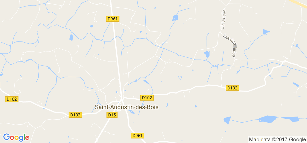 map de la ville de Saint-Augustin-des-Bois