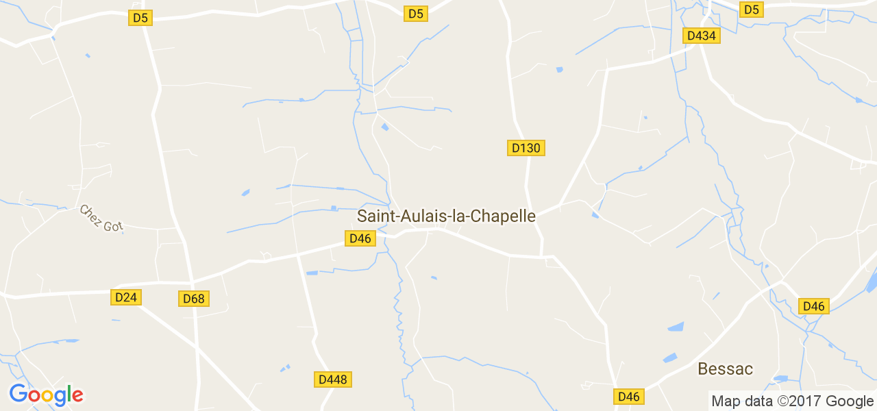 map de la ville de Saint-Aulais-la-Chapelle