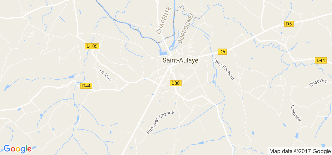 map de la ville de Saint-Aulaye