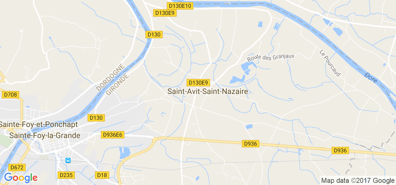 map de la ville de Saint-Avit-Saint-Nazaire