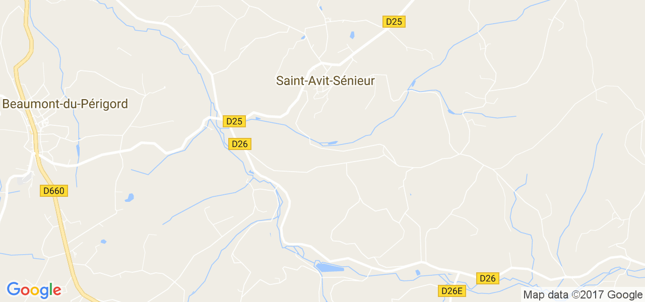 map de la ville de Saint-Avit-Sénieur