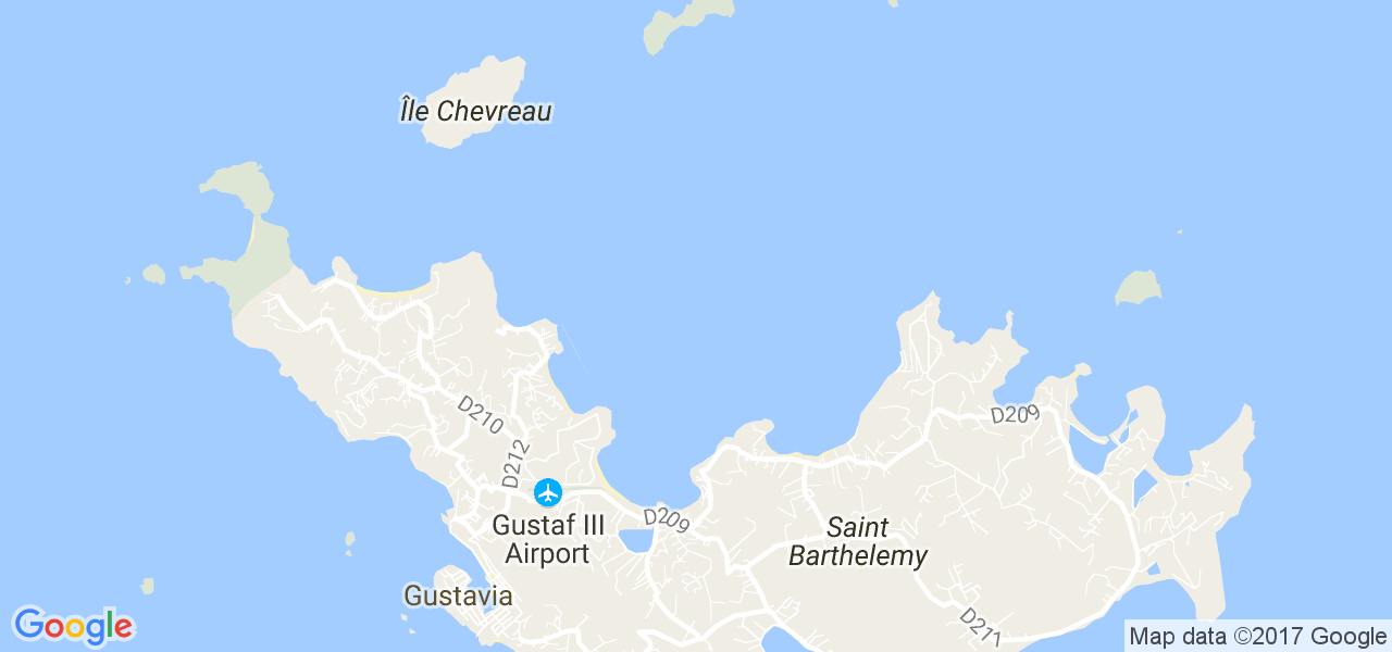 map de la ville de Saint-Barthélemy