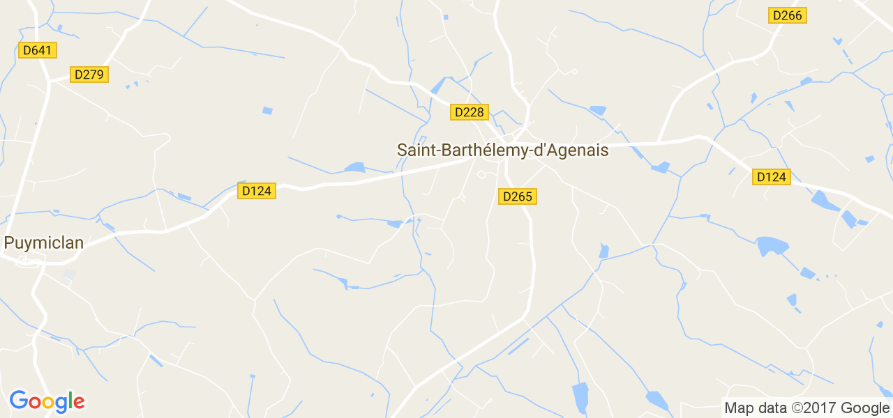 map de la ville de Saint-Barthélemy-d'Agenais